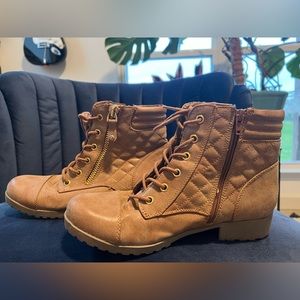 G by Guess Combat Boots, Size 8